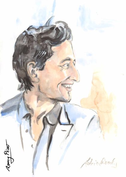 Portrait Adrien Brody im Profil