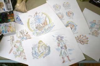 Dicke Berta verschiedene Bilder aus dem Kinderbuch "Dicke Berta"