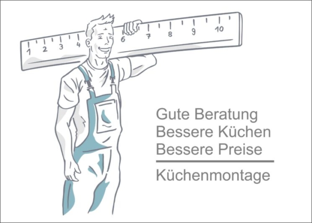 Ein Handwerker mit einem übergroßen Zollstock