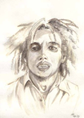 Bob Marley Portrait des jungen Bob Marleys